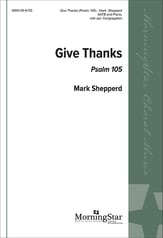 Give Thanks SATB choral sheet music cover